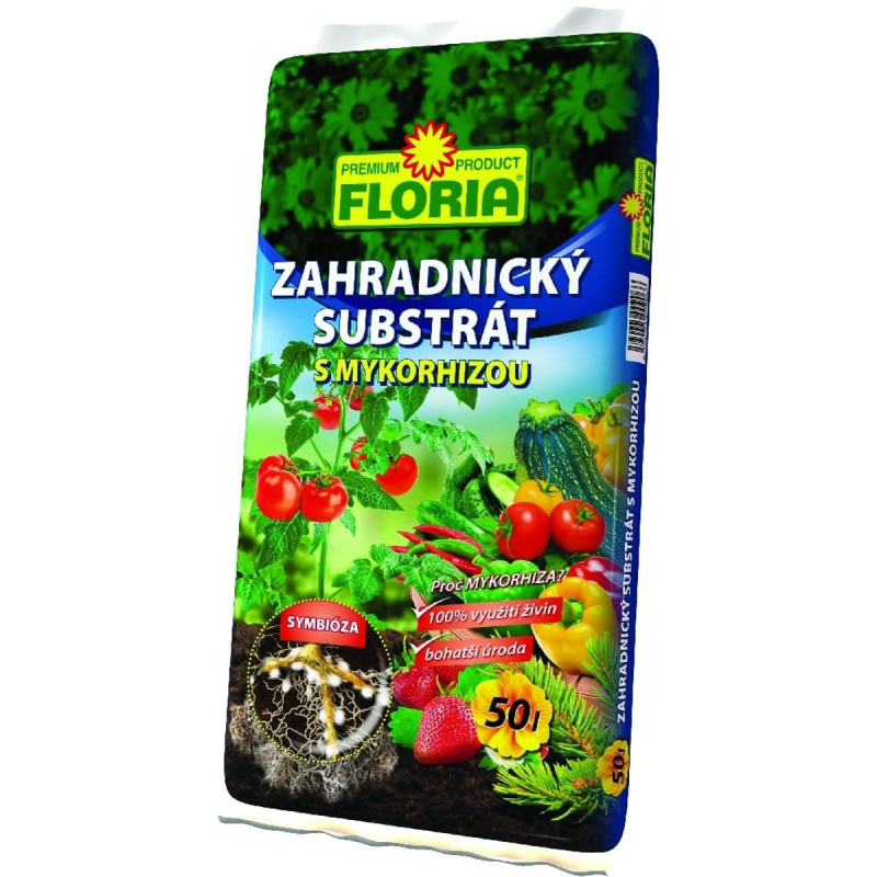 Floria Zahradnický substrát s mykorhizou