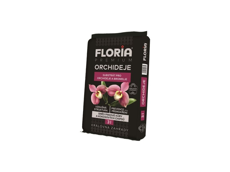 FLORIA substrát orchideje 3 l - taška s odnosným uchem