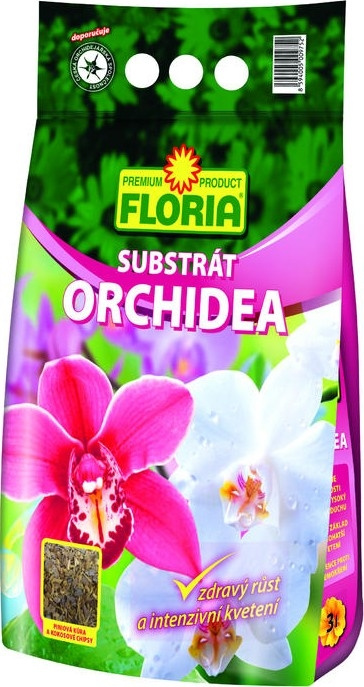 FLORIA substrát orchideje 3 l - taška s odnosným uchem