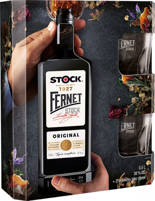 Fernet Stock 38 % 0,5 l (Dárkově baleno)