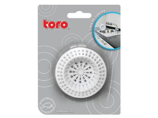 Toro Sítko plastové bílé do výlevky 2ks ?7cm plast bílá
