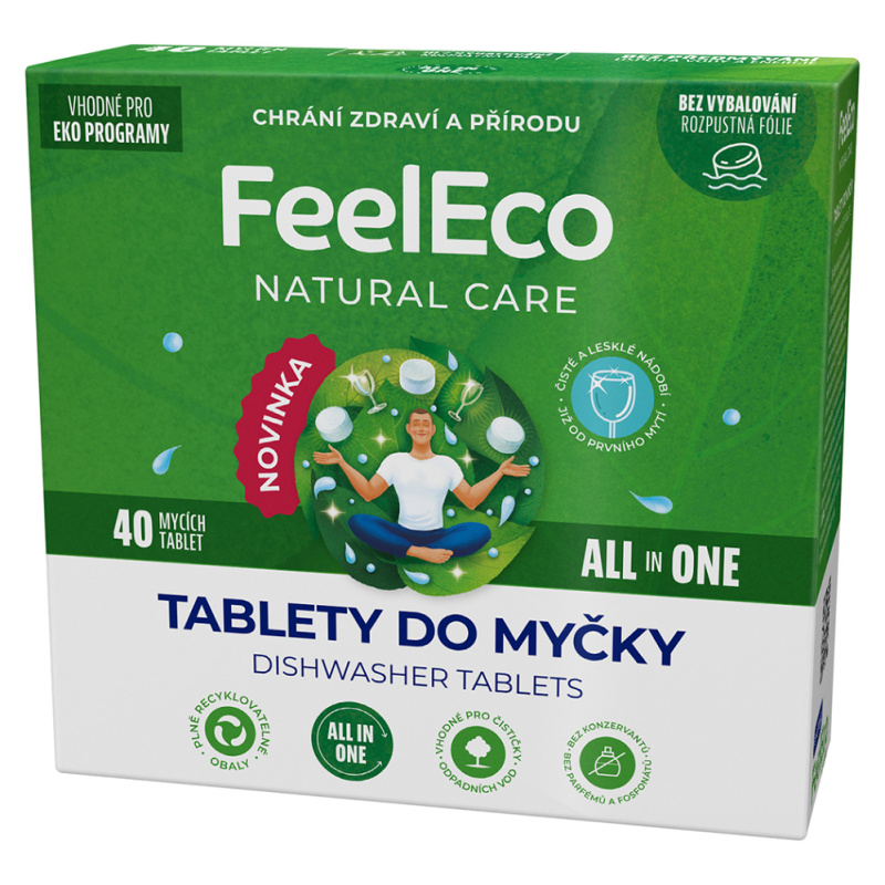 Feel Eco - tablety do myčky - 40 tablet