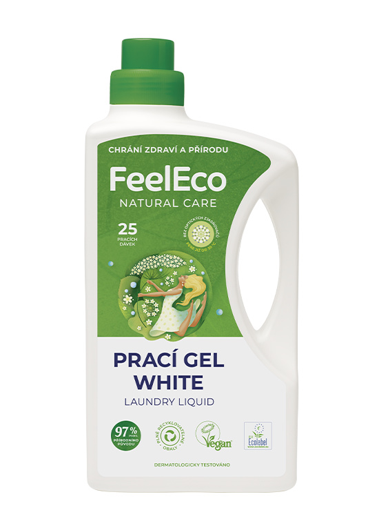 Gel na praní - Feel Eco, bílé prádlo, 1,5 l