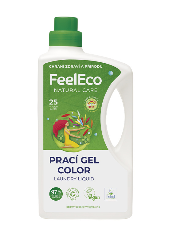 Gel na praní Feel Eco, barevné prádlo, 1,5 l