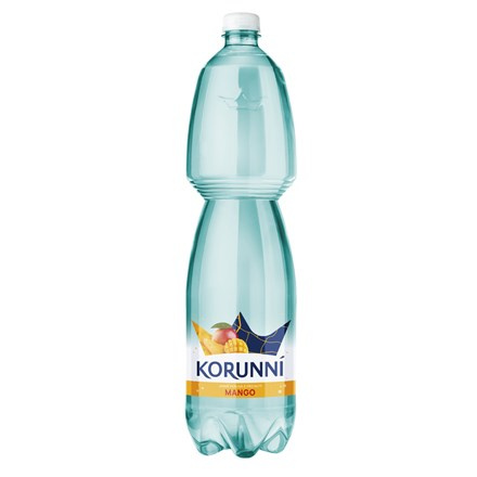 Ochucená voda Korunní - mango, jemně perlivá, 6x 1,5 l