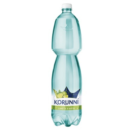 KORUNNÍ Voda minerální jemně perlivá limeta s mátou 6 x 1,5 l