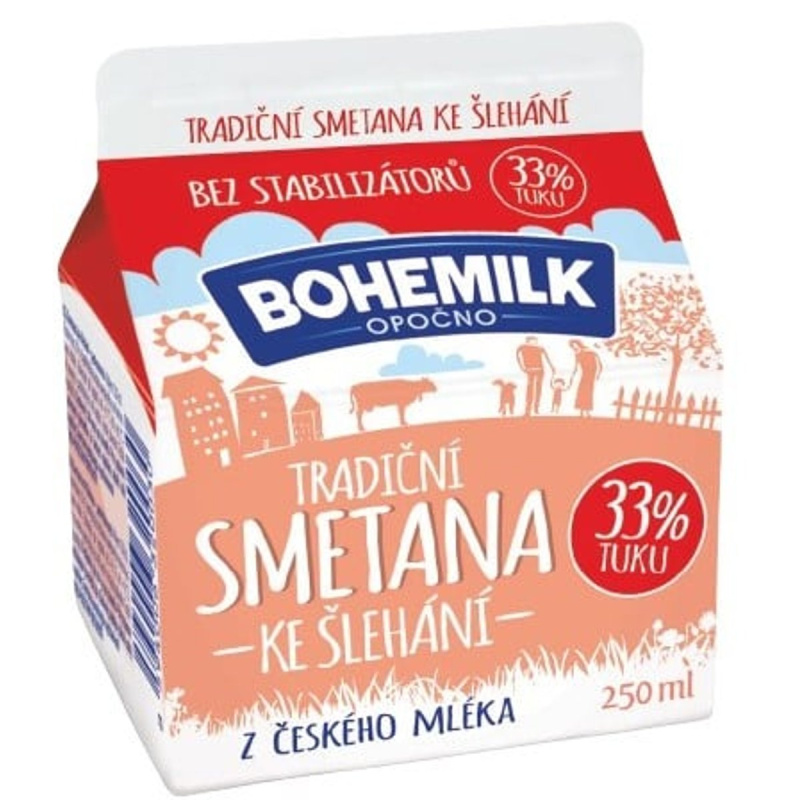 Bohemilk Čerstvá smetana ke šlehání 33 %