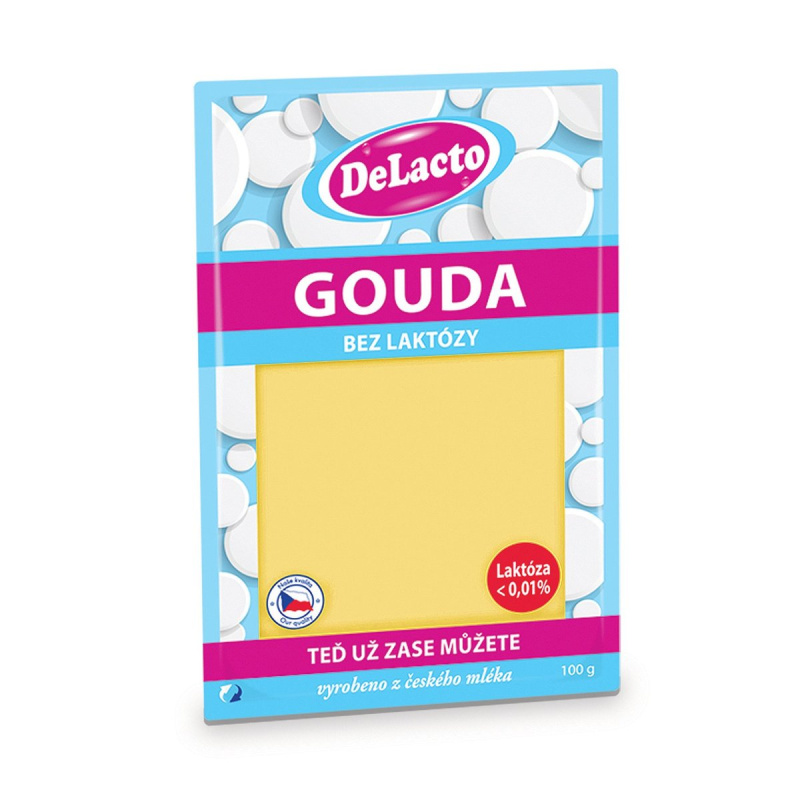 Delacto Gouda plátky bez laktózy