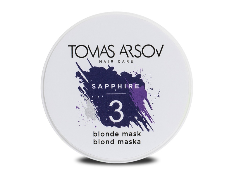 Tomas Arsov Sapphire Blonde Mask přirozeně neutralizující maska pro blond a melírované vlasy 100 ml