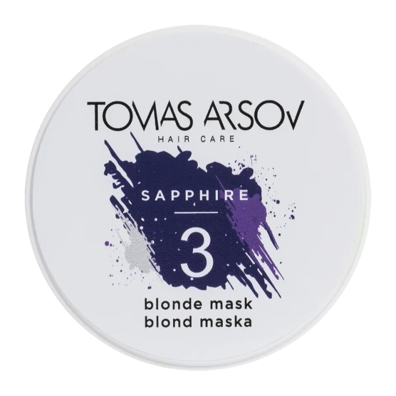 Tomas Arsov Sapphire Blonde Mask přirozeně neutralizující maska pro blond a melírované vlasy 100 ml
