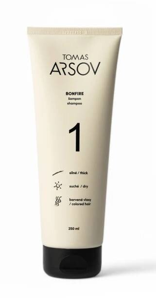 Tomas Arsov Bonfire Shampoo hydratační šampon pro ochranu barvy pro poškozené a barvené vlasy 250 ml