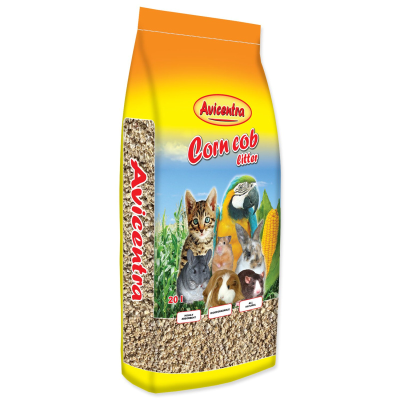 Podestýlka AVICENTRA kukuřičná jemná 20 l