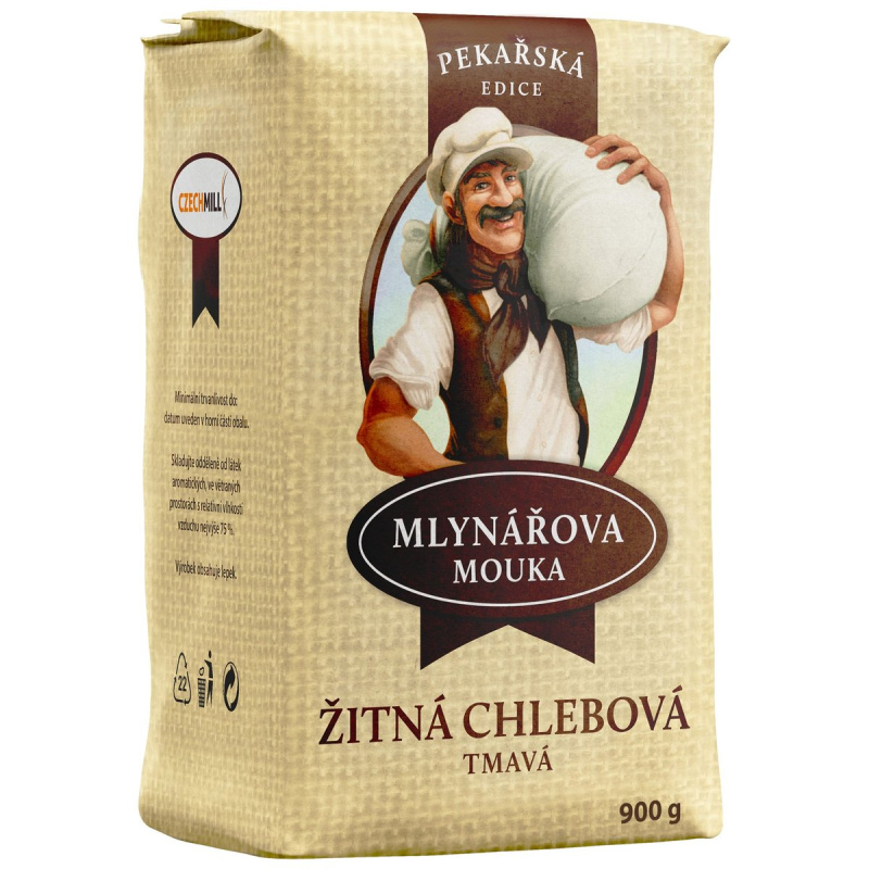 Mlynářova mouka žitná, tmavá chlebová