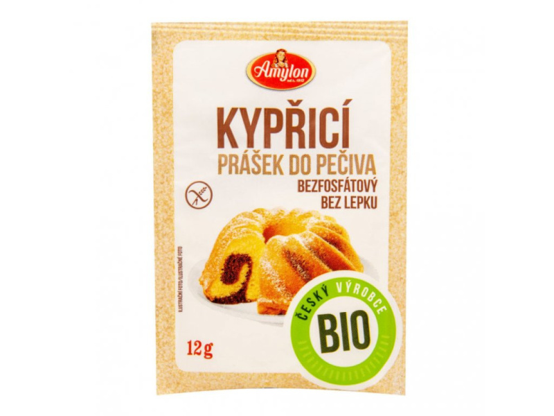 BrainMax Amylon Kypřící prášek do pečiva bezlepkový BIO, 12 g