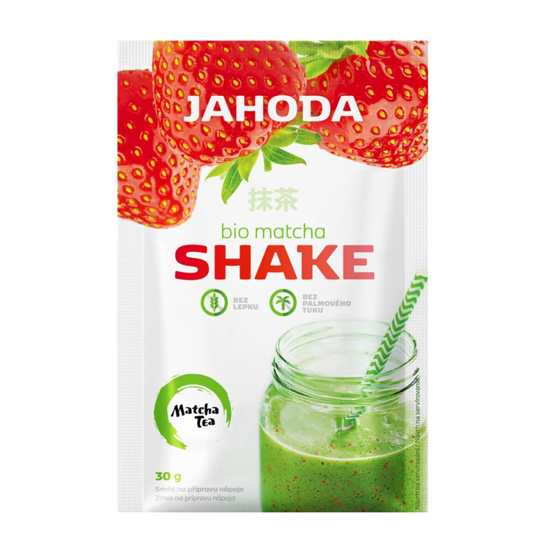 Matcha Tea Bio Matcha Shake 30 g - jahoda