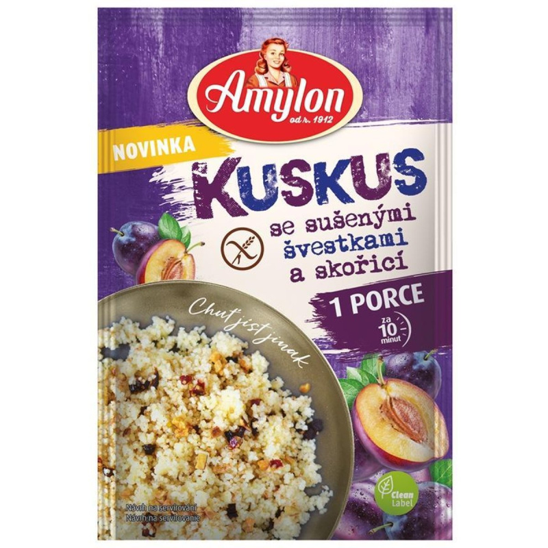 Amylon Kuskus se sušenými švestkami a skořicí bez lepku