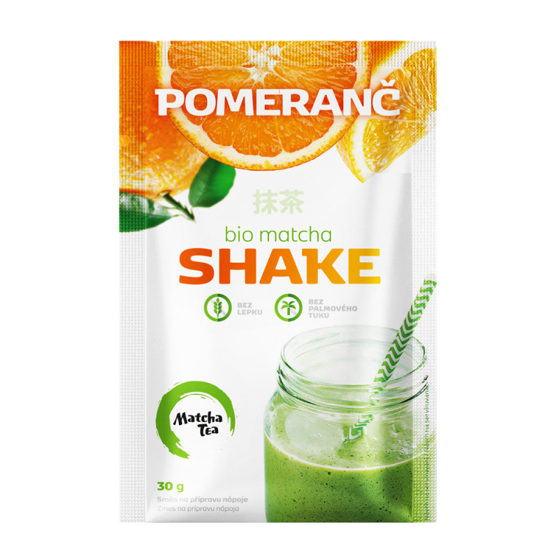 MATCHA TEA Shake pomeranč BIO 30 g
