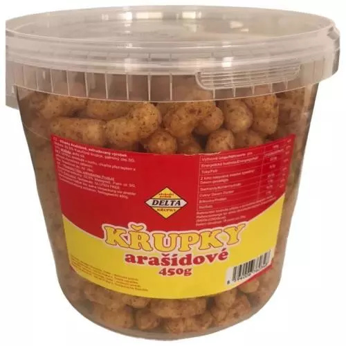 Delta křupky arašídové kyblík 450g