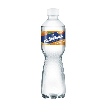 PODĚBRADKA Voda jemně perlivá pomeranč 12 x 500 ml