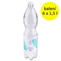 OA - jemně perlivá pramenitá voda 6 × 1,5 l