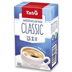 Zahuštěné mléko do kávy Tatra - neslazené, 7,5 %, 250 g