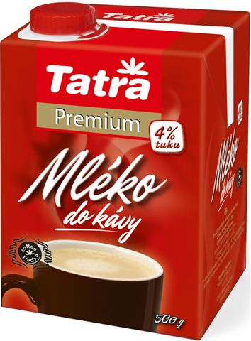 Mléko do kávy Tatra - premium 4%, s uzávěrem, 500g