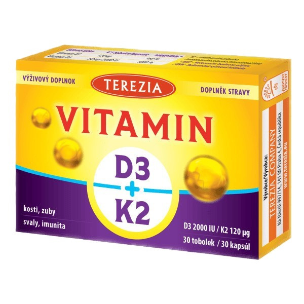 TEREZIA Vitamin D3 + K2 30 tobolek