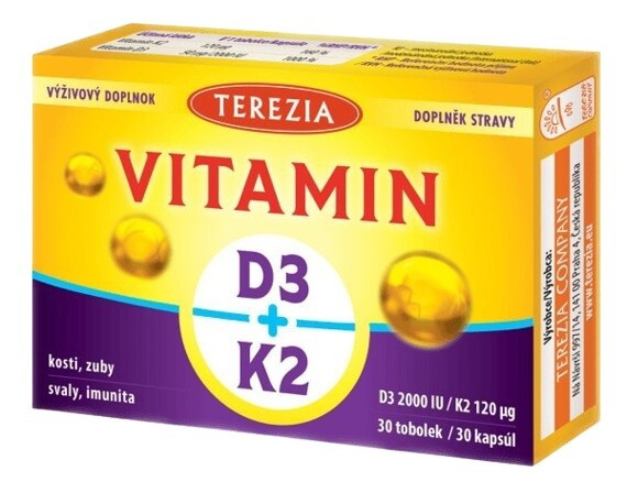 TEREZIA Vitamin D3 + K2 30 tobolek