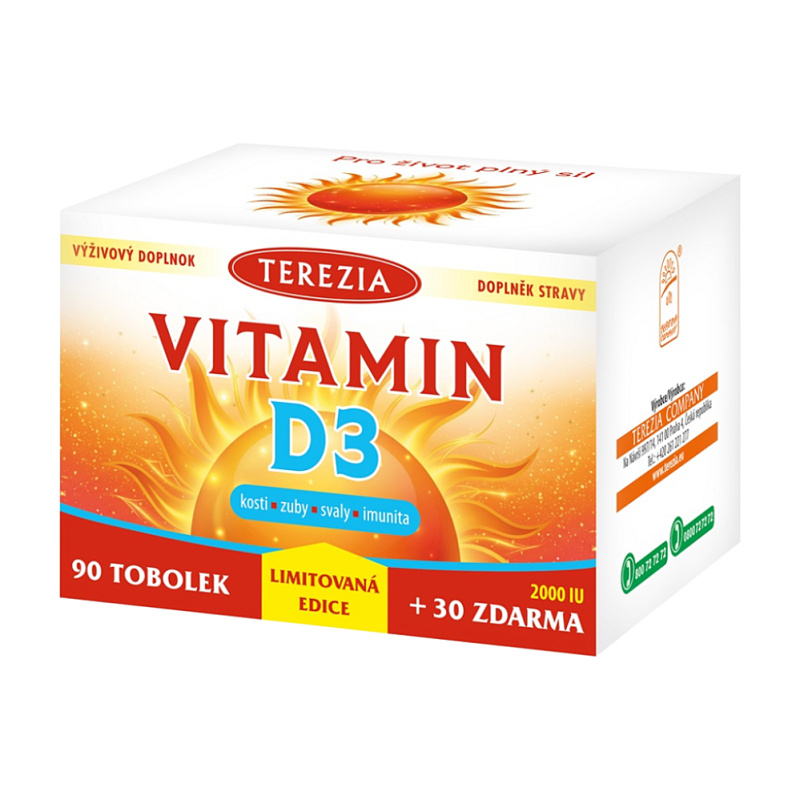 TEREZIA Vitamin D3 2000 IU tob.90+30