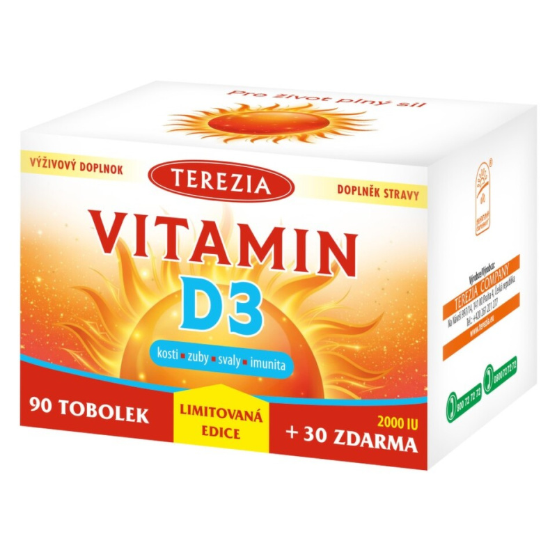 TEREZIA Vitamin D3 2000 IU tob.90+30