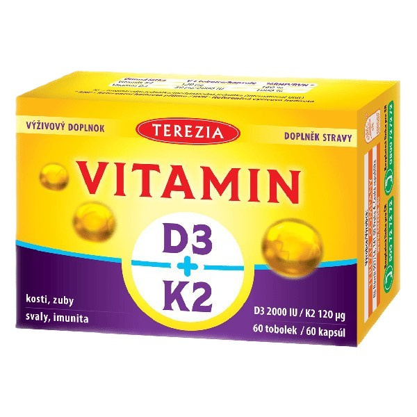 TEREZIA Vitamin D3+K2 tob.60