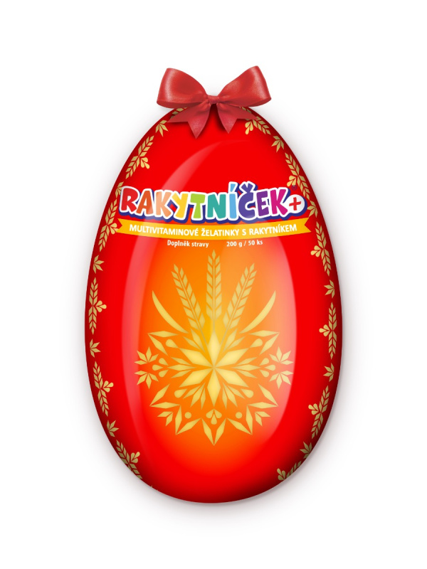 RAKYTNÍČEK+ želatinky 50ks červené vejce 2025