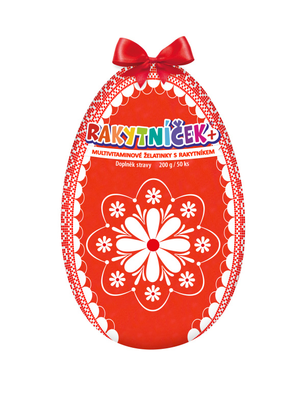 RAKYTNÍČEK+ želatinky 50ks červené vejce 2025
