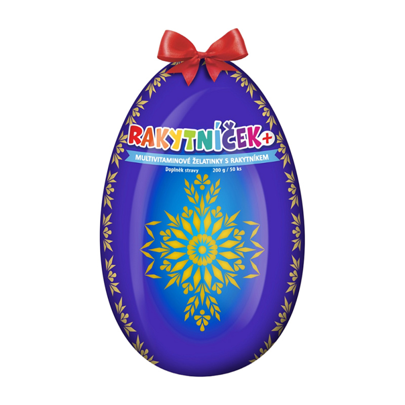 RAKYTNÍČEK+ želatinky 50ks modré vejce 2025