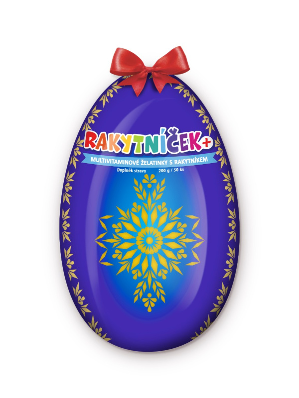 RAKYTNÍČEK+ želatinky 50ks modré vejce 2025
