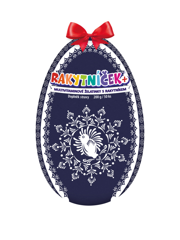 RAKYTNÍČEK+ želatinky 50ks modré vejce 2025