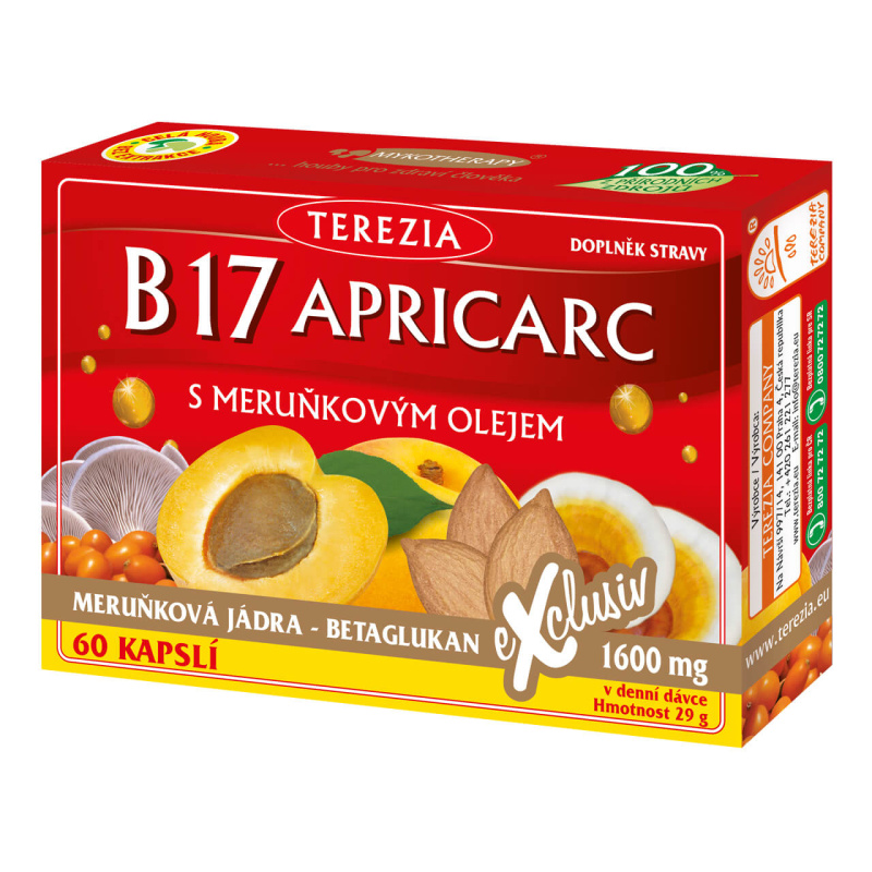 TEREZIA Apricarc B17 s meruňkovým olejem 60 kapslí