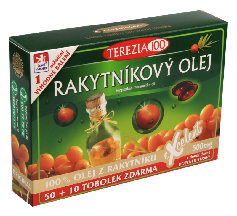 TEREZIA Rakytníkový olej 100 % 60 tobolek