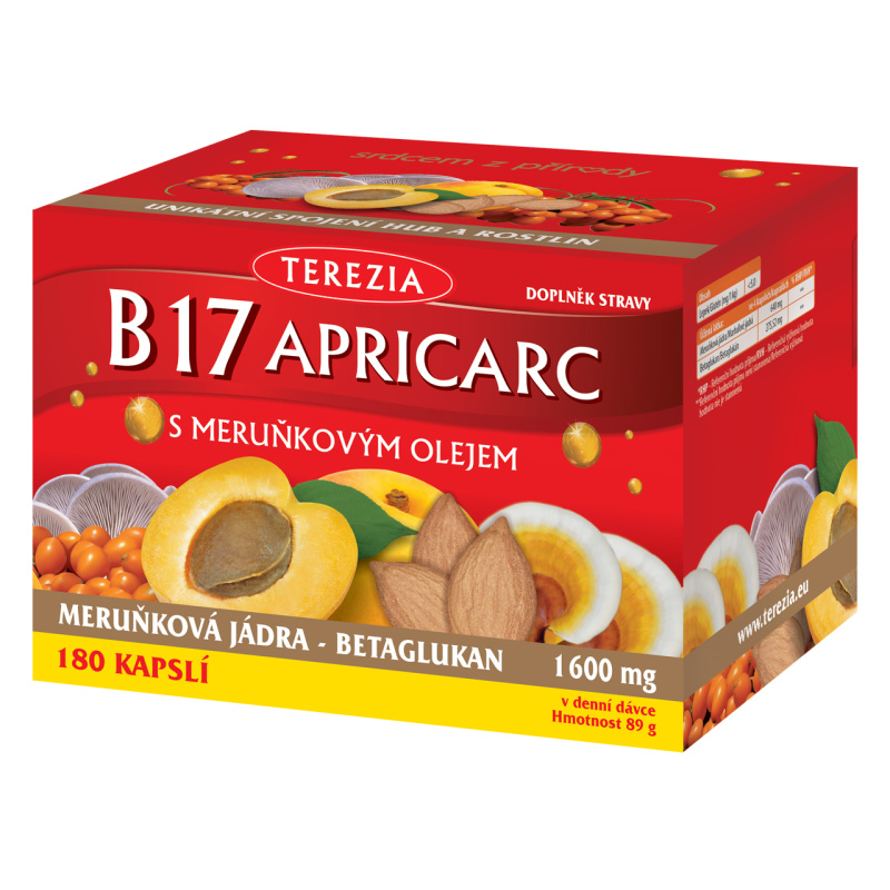 TEREZIA B17 Apricarc s meruňkovým olejem 150 + 30 kapslí