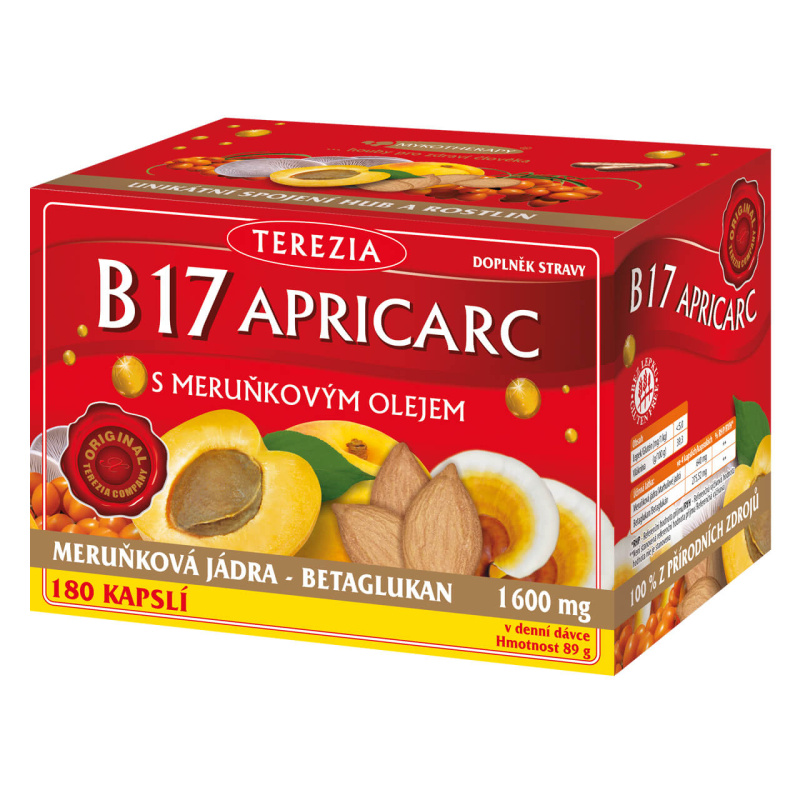 TEREZIA B17 Apricarc s meruňkovým olejem 150 + 30 kapslí