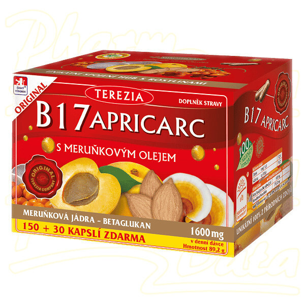 TEREZIA B17 Apricarc s meruňkovým olejem 150 + 30 kapslí