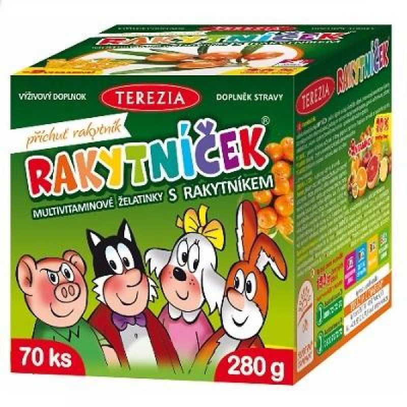TEREZIA RAKYTNÍČEK želatinky ORIGINÁL 70 ks
