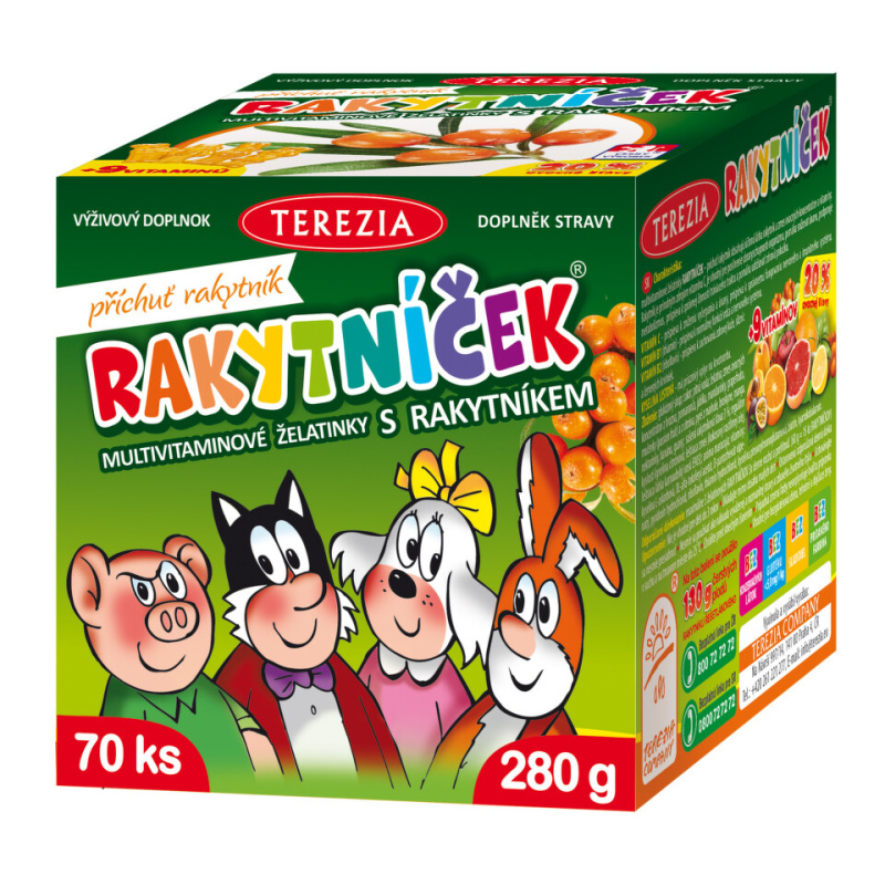 TEREZIA RAKYTNÍČEK želatinky ORIGINÁL 70 ks