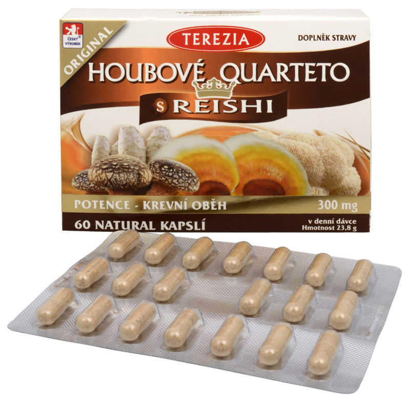 TEREZIA Houbové quarteto s reishi 60 kapslí