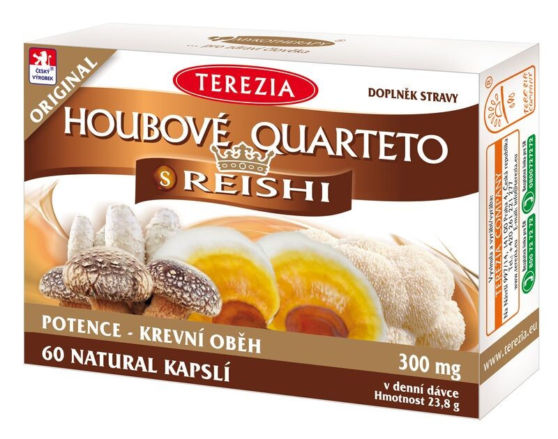 TEREZIA Houbové quarteto s reishi 60 kapslí