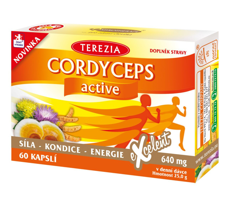 TEREZIA Cordyceps active 60 kapslí