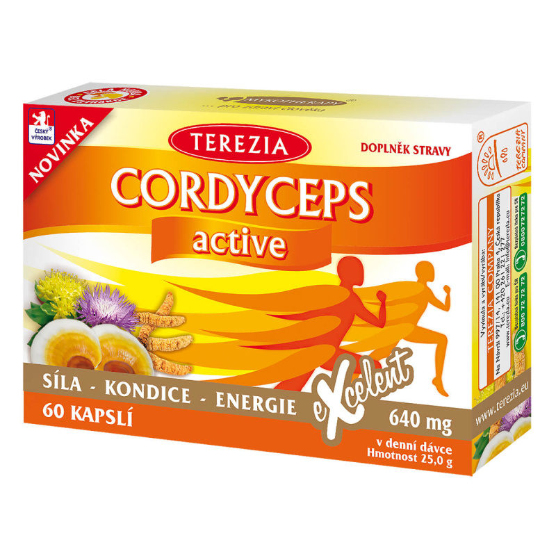 TEREZIA Cordyceps active 60 kapslí