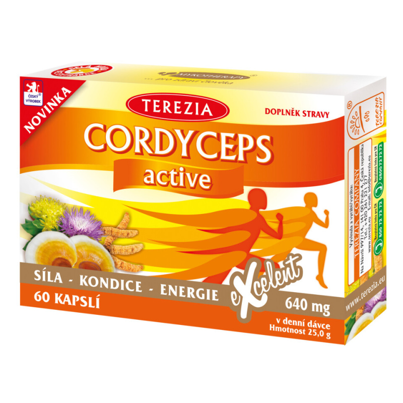 TEREZIA Cordyceps active 60 kapslí