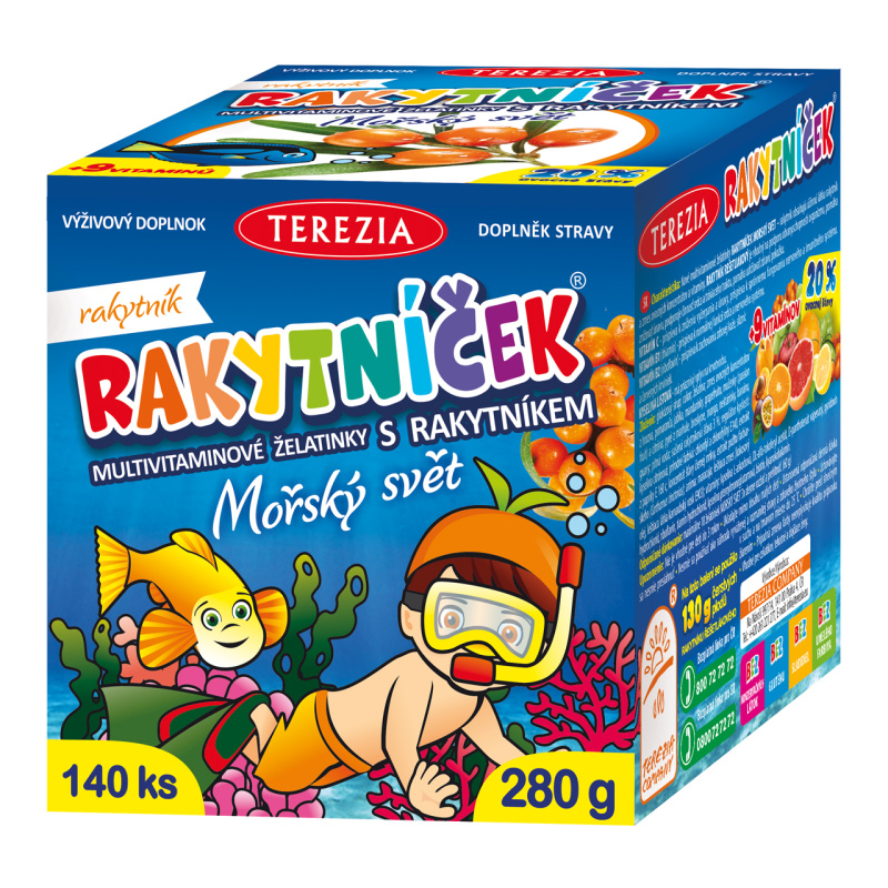 TEREZIA RAKYTNÍČEK želatinky MOŘSKÝ SVĚT 140 ks