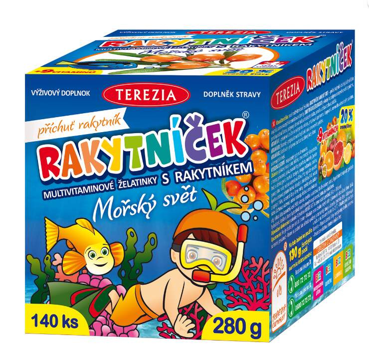 TEREZIA RAKYTNÍČEK želatinky MOŘSKÝ SVĚT 140 ks